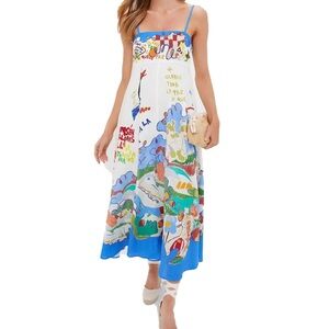 Colorful Graphic Maxi Dress